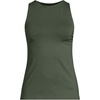 image:imageLands End Womens High Neck UPF 50 Modest Tankini Top SwimsuitRich Olive Green