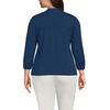 image:imageLands End Womens Lightweight Jersey Button Pintuck TopDeep Sea Navy Pin Dot