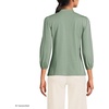 image:imageLands End Womens Lightweight Jersey Button Pintuck TopLily Pad Green