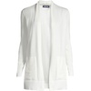 image:imageLands End Womens Long Sleeve Open Long Cardigan SweaterIvory