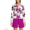 image:imageLands End Womens Long Sleeve Rash Guard Coverup UPF 50EgretBerry Etched Floral