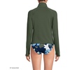 image:imageLands End Womens Long Sleeve Rash Guard Coverup UPF 50Rich Olive Green