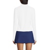 image:imageLands End Womens Long Sleeve Rash Guard Coverup UPF 50White