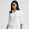image:imageLands End Womens Long Sleeve Rash Guard Coverup UPF 50White