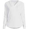 image:imageLands End Womens Long Sleeve Slub Hooded PopoverWhite