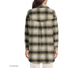 image:imageLands End Womens Menswear Shirt JacketBlackKhaki Plaid