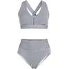 image:imageLands End Womens Midkini Swimsuit SetDeep Sea Navy Mini Stripe