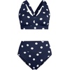 image:imageLands End Womens Midkini Swimsuit SetDeep Sea Navy Polka Dot