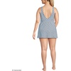 image:imageLands End Womens Mini Swim DressLake Blue Geo Floral