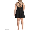 image:imageLands End Womens New Tiered Cover Up Mini DressBlack