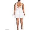 image:imageLands End Womens New Tiered Cover Up Mini DressWhite