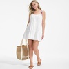 image:imageLands End Womens New Tiered Cover Up Mini DressWhite