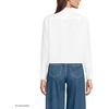 image:imageLands End Womens No Iron Boxy Cropped ShirtWhite