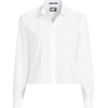 image:imageLands End Womens No Iron Boxy Cropped ShirtWhite