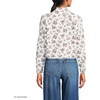 image:imageLands End Womens No Iron Boxy Cropped ShirtWhite Meadow Floral