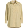 image:imageLands End Womens No Iron Oversized Poplin Extra Long TunicGoldenrodBlue Stripe