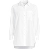 image:imageLands End Womens No Iron Oversized Poplin Extra Long TunicWhite
