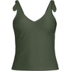 image:imageLands End Womens Ottoman Rib Tie Shoulder Tankini TopRich Olive Green Ottoman