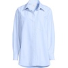 image:imageLands End Womens Oversized Oxford Button Front ShirtClear Blue Sky