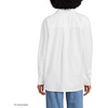 image:imageLands End Womens Oversized Oxford Button Front ShirtWhite