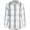 image:imageLands End Womens Pinwale Cord Long Sleeve ShirtBlack Offset Plaid