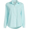 image:imageLands End Womens Pinwale Cord Long Sleeve ShirtBright Aqua Breeze Mini Stripe