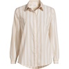 image:imageLands End Womens Pinwale Cord Long Sleeve ShirtChampagne Quad Stripe
