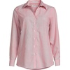 image:imageLands End Womens Pinwale Cord Long Sleeve ShirtCoral Red Fine Stripes