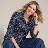 image:imageLands End Womens Pinwale Cord Long Sleeve ShirtDeep Sea Navy Daisies