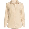 image:imageLands End Womens Pinwale Cord Long Sleeve ShirtDijon GoldWhite Stripe