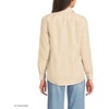 image:imageLands End Womens Pinwale Cord Long Sleeve ShirtDijon GoldWhite Stripe