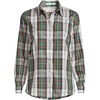 image:imageLands End Womens Pinwale Cord Long Sleeve ShirtIvorRed Multi Color Plaid