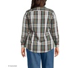 image:imageLands End Womens Pinwale Cord Long Sleeve ShirtIvorRed Multi Color Plaid