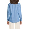 image:imageLands End Womens Pinwale Cord Long Sleeve ShirtMuted Cobalt Crisp Stripe
