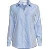 image:imageLands End Womens Pinwale Cord Long Sleeve ShirtVibrant LapisIce Blue Stripe