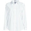 image:imageLands End Womens Pinwale Cord Long Sleeve ShirtWhiteAqua Classic Stripe