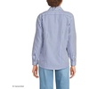 image:imageLands End Womens Pinwale Cord Long Sleeve ShirtWhiteCobalt Blue Stripe