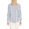 image:imageLands End Womens Pinwale Cord Long Sleeve ShirtWhiteNavy Classic Stripe