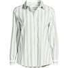image:imageLands End Womens Pinwale Cord Long Sleeve ShirtWhiteWinter Pear Quad Stripe