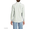 image:imageLands End Womens Pinwale Cord Long Sleeve ShirtWhiteWinter Pear Quad Stripe