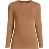 image:imageLands End Womens Plus Size Lightweight Jersey Skimming Long Sleeve Crew Neck TShirtCanyon Camel