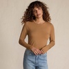 image:imageLands End Womens Plus Size Lightweight Jersey Skimming Long Sleeve Crew Neck TShirtCanyon Camel