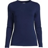 image:imageLands End Womens Plus Size Lightweight Jersey Skimming Long Sleeve Crew Neck TShirtDeep Sea Navy