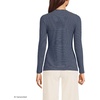 image:imageLands End Womens Plus Size Lightweight Jersey Skimming Long Sleeve Crew Neck TShirtDeep Sea Navy Thin Stripe