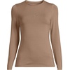 image:imageLands End Womens Plus Size Lightweight Jersey Skimming Long Sleeve Crew Neck TShirtHoney Beige