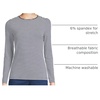 image:imageLands End Womens Plus Size Lightweight Jersey Skimming Long Sleeve Crew Neck TShirtNavyWhite Micro Stripe