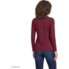 image:imageLands End Womens Plus Size Lightweight Jersey Skimming Long Sleeve Crew Neck TShirtRich Burgundy