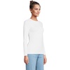 image:imageLands End Womens Plus Size Lightweight Jersey Skimming Long Sleeve Crew Neck TShirtWhite