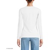 image:imageLands End Womens Plus Size Lightweight Jersey Skimming Long Sleeve Crew Neck TShirtWhite