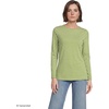 image:imageLands End Womens Plus Size Lightweight Jersey Skimming Long Sleeve Crew Neck TShirtWinter Pear Narrow Stripe